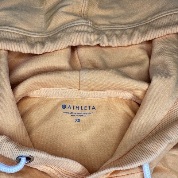 Athleta Sundown Hoodie Sweatshirt XS long sleeve front pocket weathered down​ - Picture 7 of 14